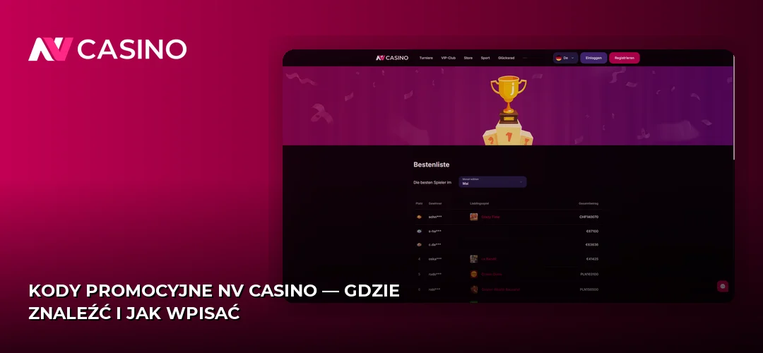 Kody promocyjne NV Casino — gdzie znaleźć i jak wpisać