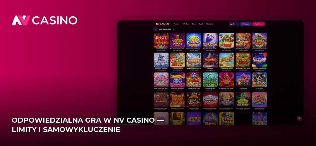 Odpowiedzialna gra w NV Casino — limity i samowykluczenie