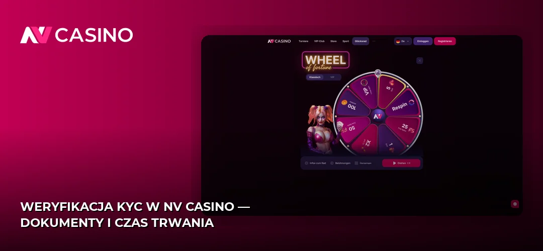 Weryfikacja KYC w NV Casino — dokumenty i czas trwania