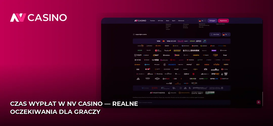 Czas wypłat w NV Casino — realne oczekiwania dla graczy