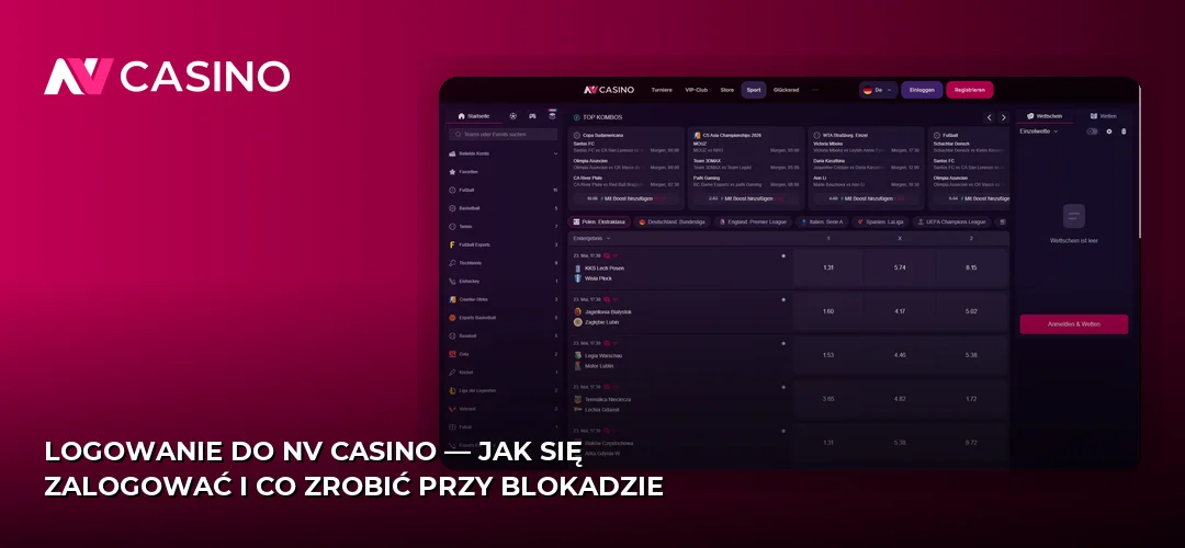 Logowanie do NV Casino — jak się zalogować i co zrobić przy blokadzie